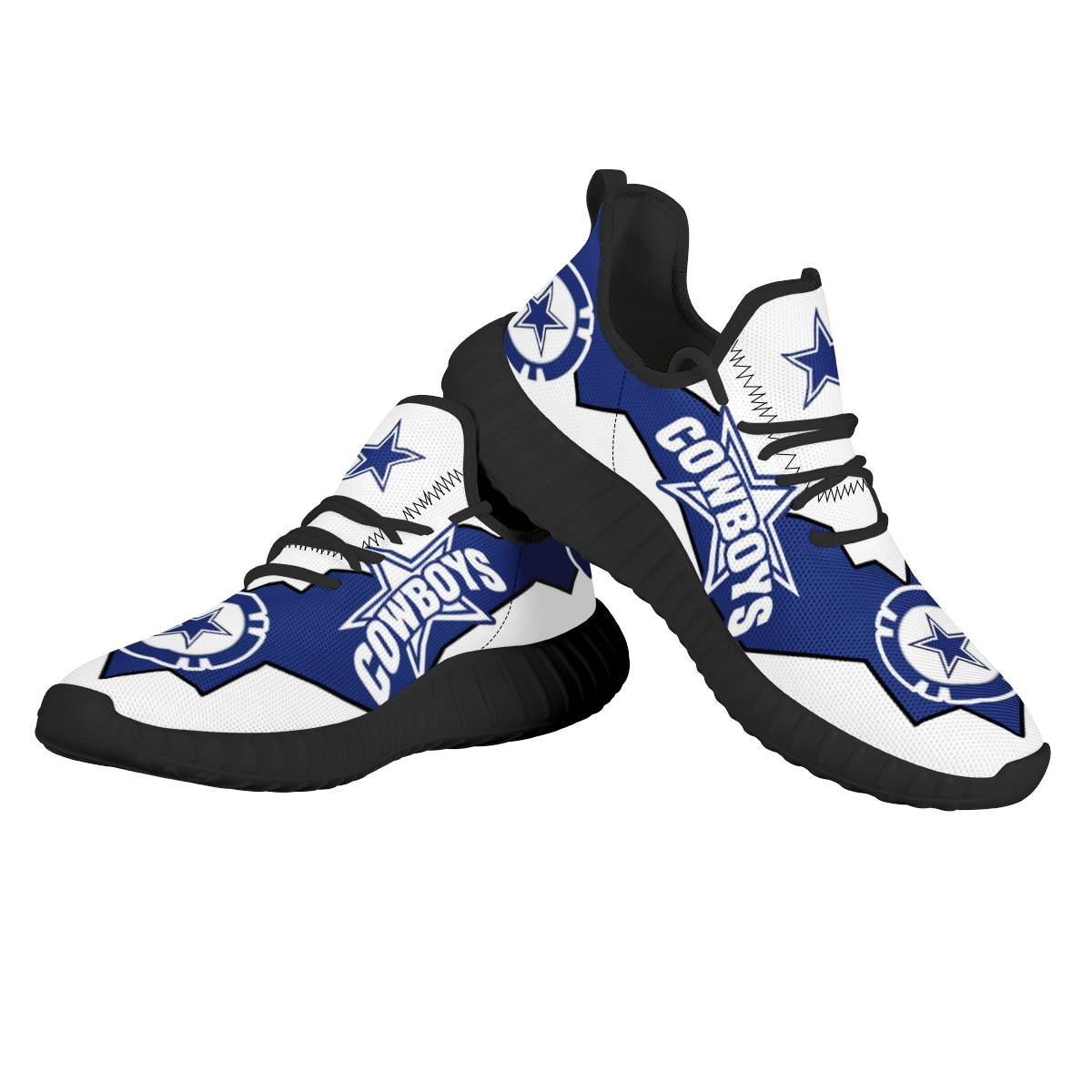 Men's Dallas Cowboys Mesh Knit Sneakers/Shoes 007
